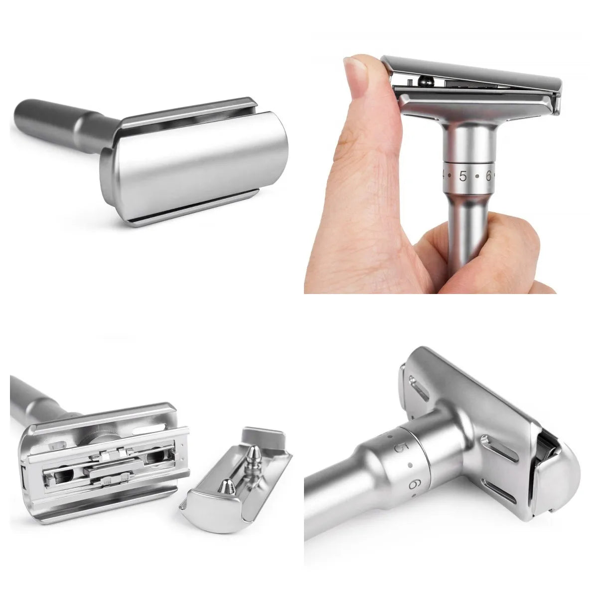 Adjustable Safety Razor – Stainless Steel Men's Shaving Tool