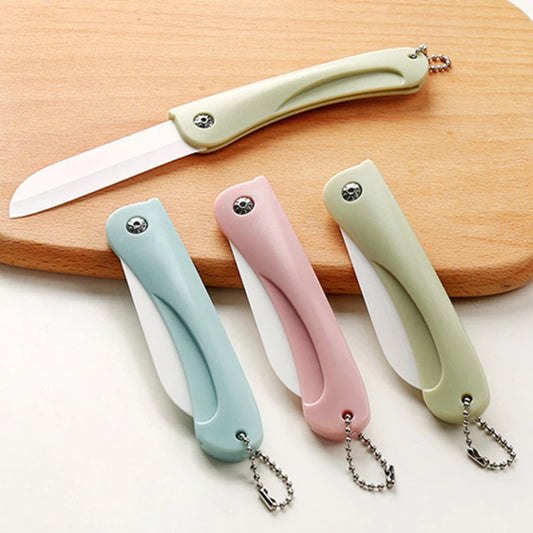 Fruit Knife Portable Folding Ceramic Household Products Mini Convenient Durable And Practical Kitchen Peeling Knife Peaceful Pleasures Health and Wellness