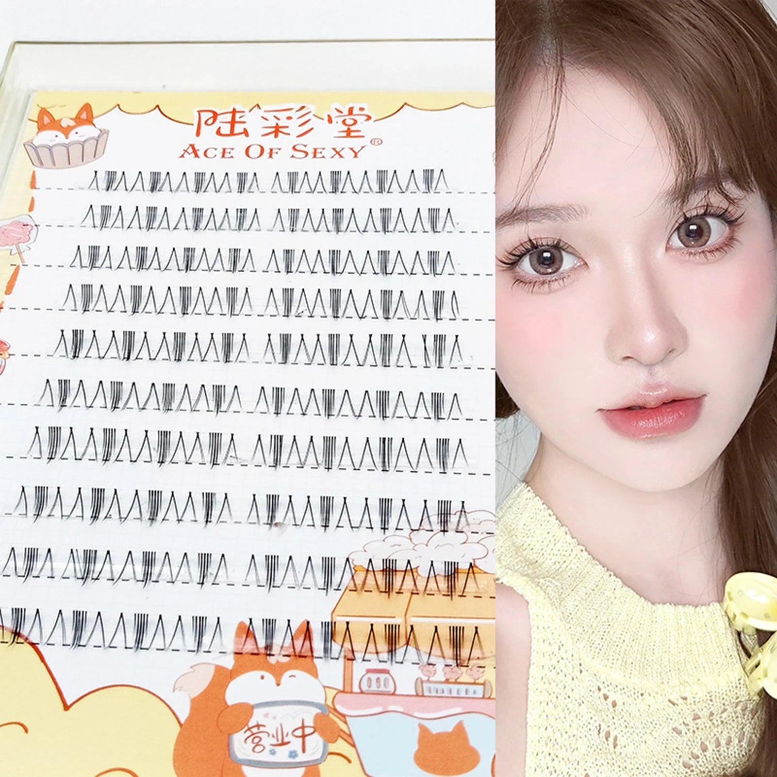 6-7mm Air Lower Eyelashes Fairy Fake Lashes Segmented Natural Under Lashes Manga Bottom Lashes Makeup Eyelash Makeup Tool Peaceful Pleasures Health and Wellness