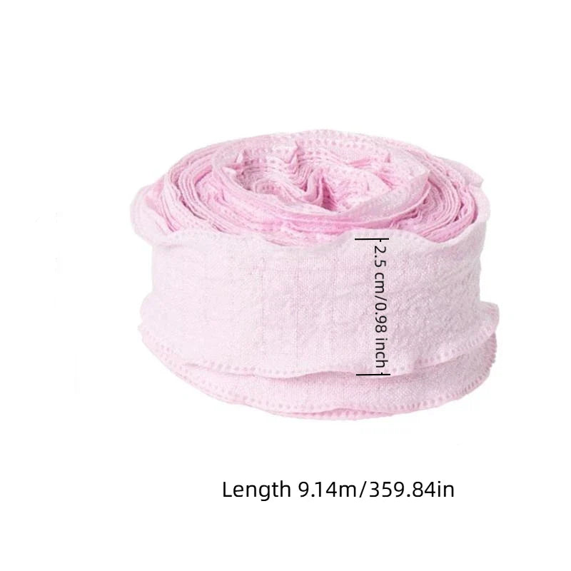 Fishtail Ruffled Linen Ribbon Roll – Weddings, Gifts & Crafts