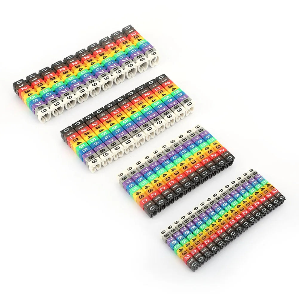 Wire Numbering Marker Wire Number Digital Number Tube Wire Number Label Tube Cable Marker Colorful Peaceful Pleasures Health and Wellness