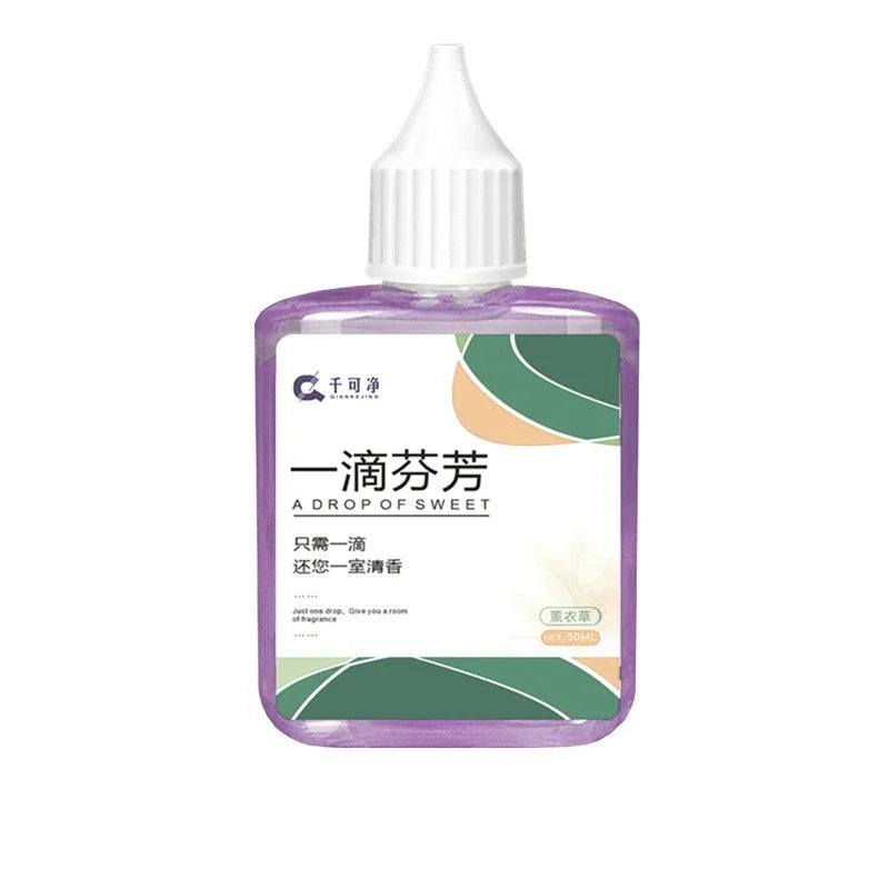 One-Drop Fragrance Toilet Air Freshener - Fast Odor Eliminator Concentrated Deodorant for Bathroom Drain Pet Areas Multi-Scene Peaceful Pleasures Health and Wellness lavender 50ml