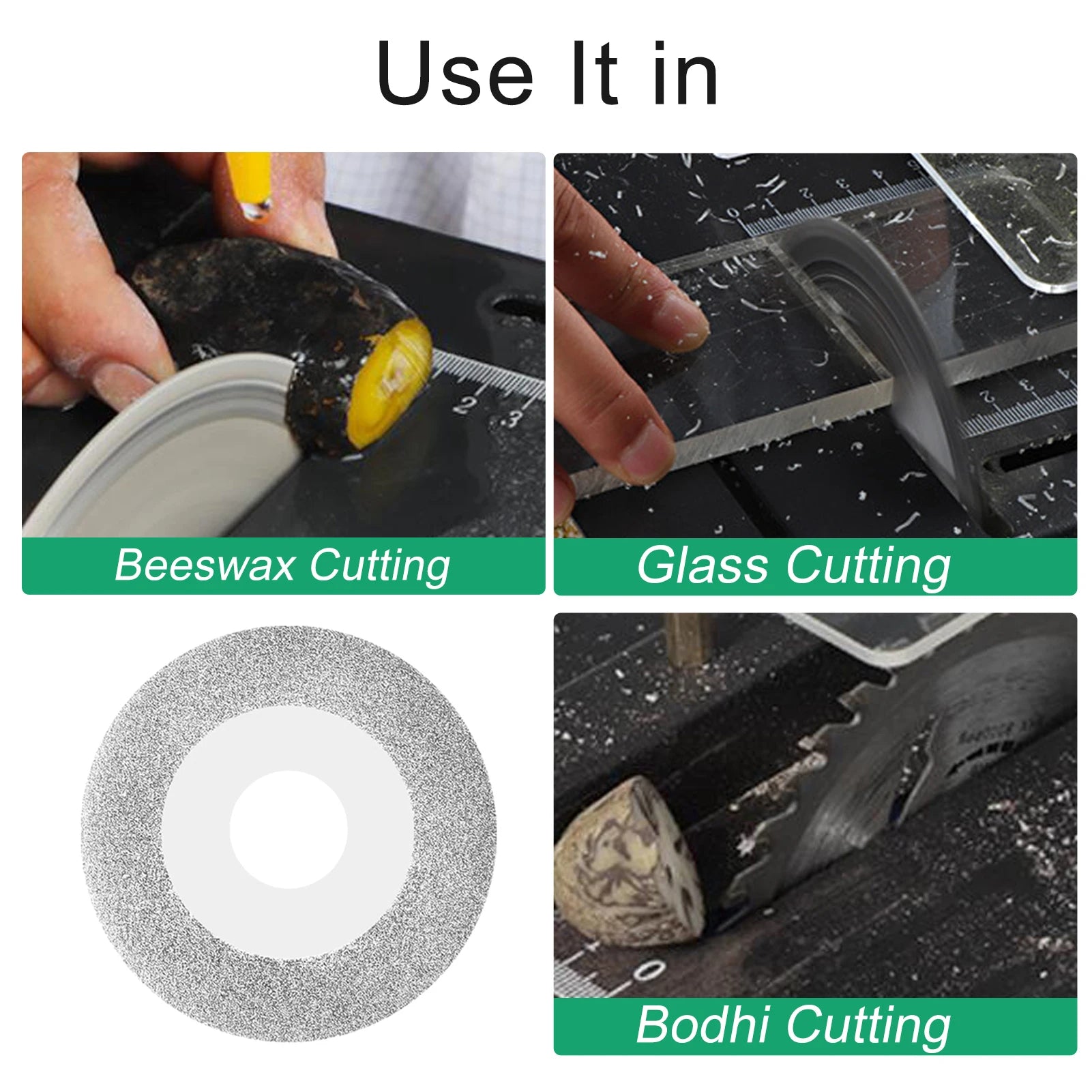 Chainsaw Blade Set 4PCS 2.5-inch Diameter 63mm Resin Saw Blade & Emery Saw Blade & Diameter HSS Saw Blade & Alloy Saw Blade Peaceful Pleasures Health and Wellness
