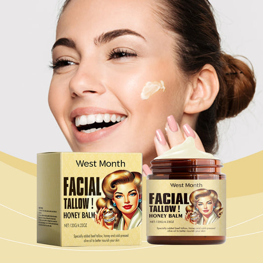 Beef Tallow Honey Face Cream – Moisturizing & Firming 120g Face Moisturizer Cream Peaceful Pleasures Health and Wellness