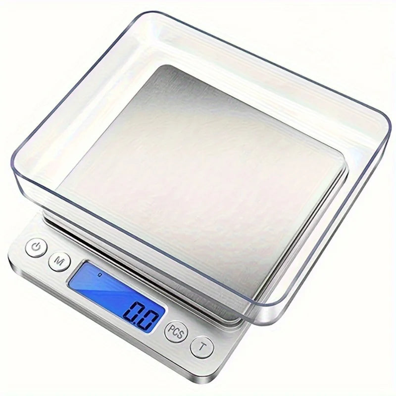 0.01g Precision Digital Scale 500g/3kg, Portable Jewelry Food Scale LCD Display, Kitchen Gram Scale with Tare for Gold, Powder Peaceful Pleasures Health and Wellness