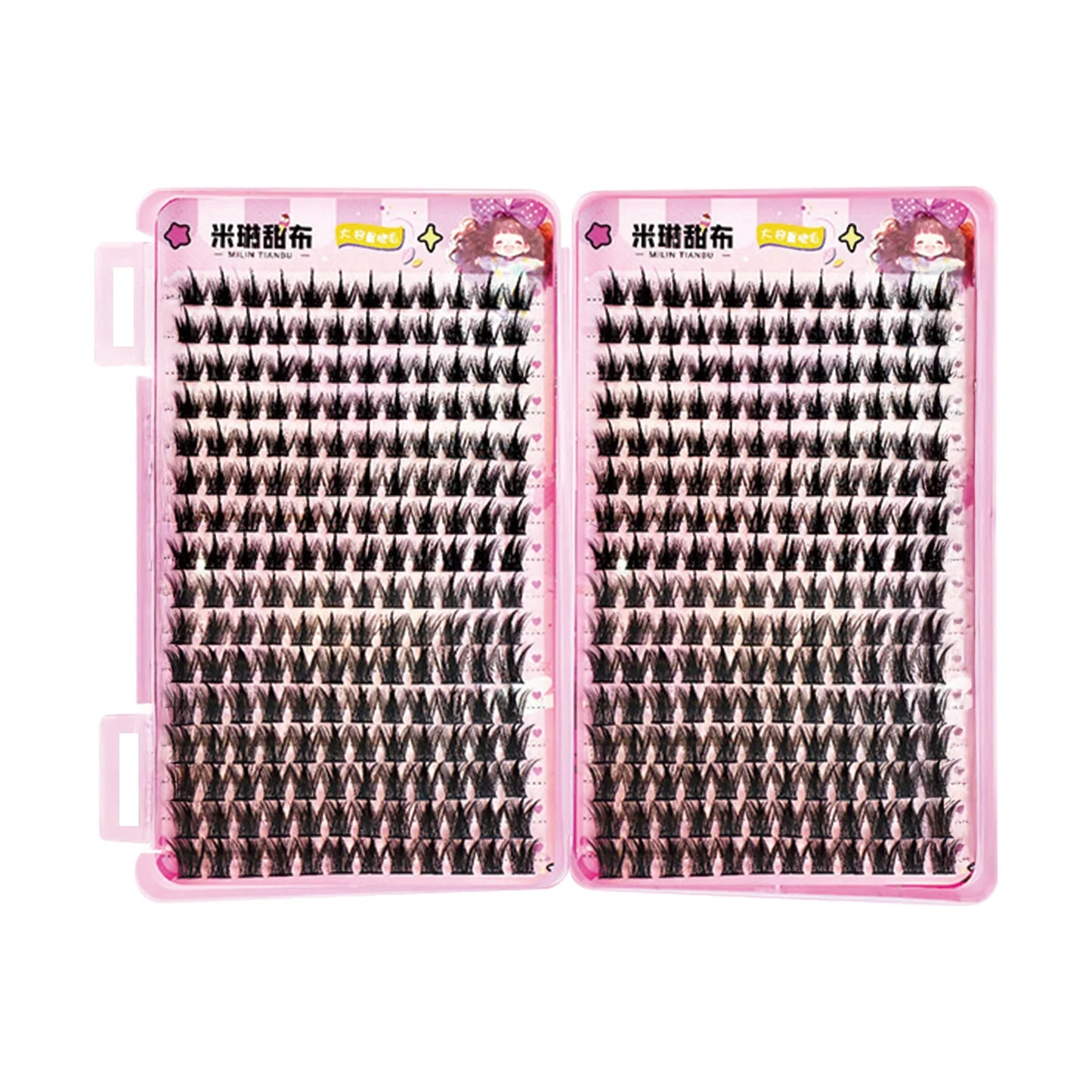 32 Rows Korean Style Fluffy Fairy Manga False Eyelashes Cluster Large Capacity Anime Cosplay Lashes Extension Perfect Eye Makeup Peaceful Pleasures Health and Wellness style 2