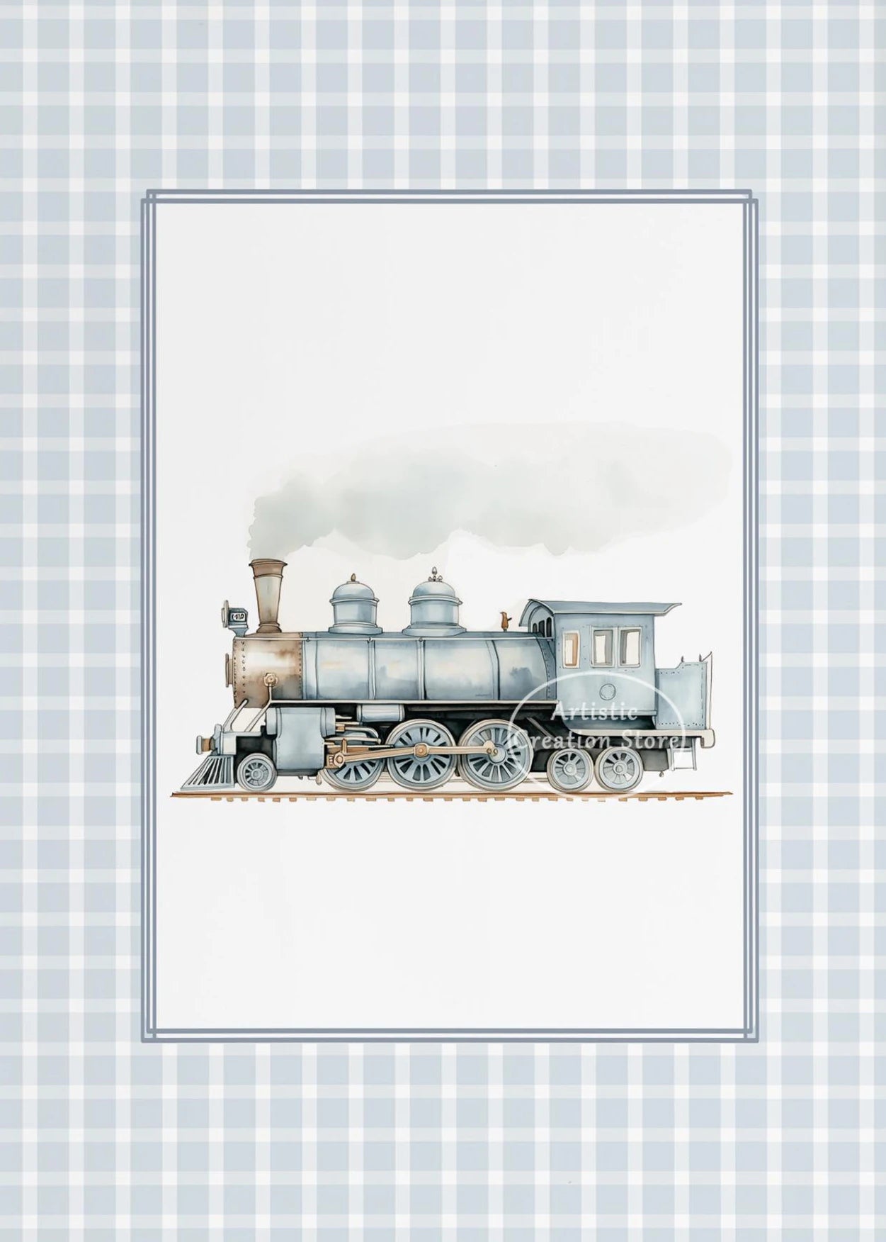 Vintage Travel Nordic Canvas Wall Art | Balloon Plane Train