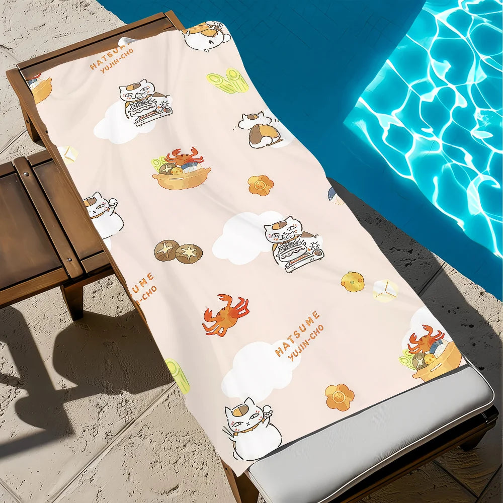 Nyanko-Sensei Natsume's Book of Friends Quick-Dry Beach Towel