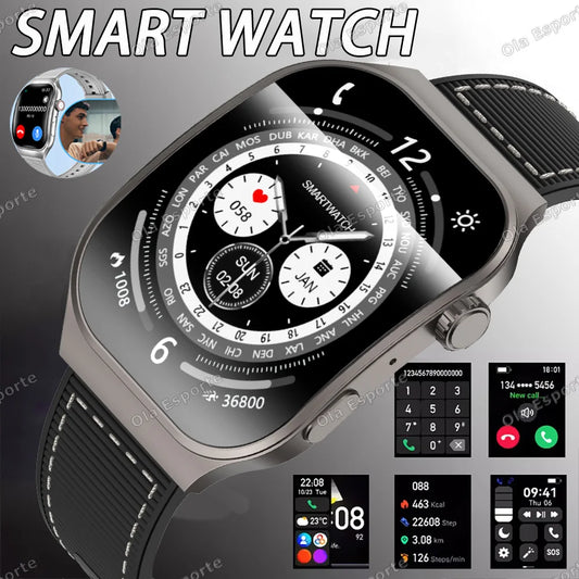 Ola Esporte Bluetooth Smart Watch Men 2.01" HD | Android iOS Bluetooth Smartwatch Peaceful Pleasures Health and Wellness