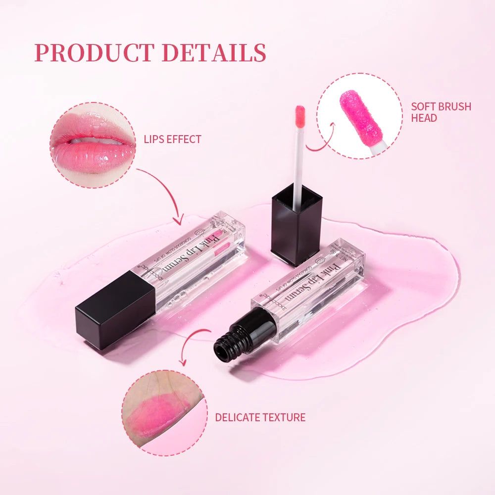 Natural Pink Serum Lips Pink Fresh Remove Dark Lips Gel Lightening Essence Cream Balm Repair Fine Line Brighten Lip Exfoliator Peaceful Pleasures Health and Wellness