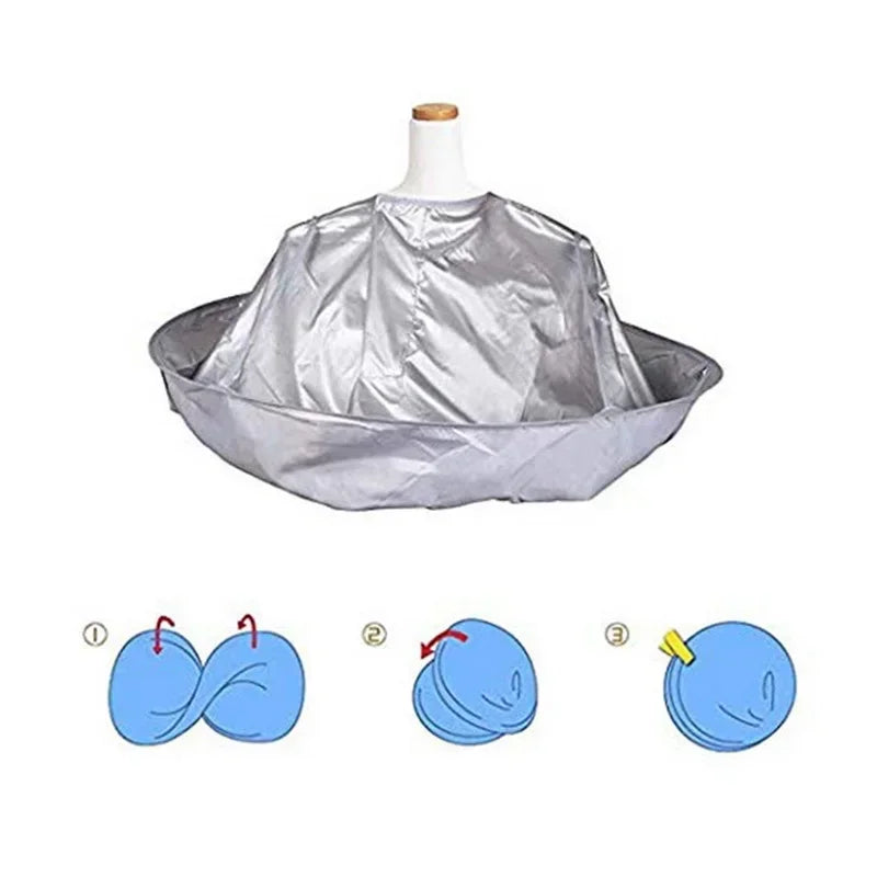 DIY Hair Cutting Cloak Umbrella Cutting Styling Cloak Wrap Salon Barber Gown Cape Hairdressing Hairdresse Peaceful Pleasures Health and Wellness