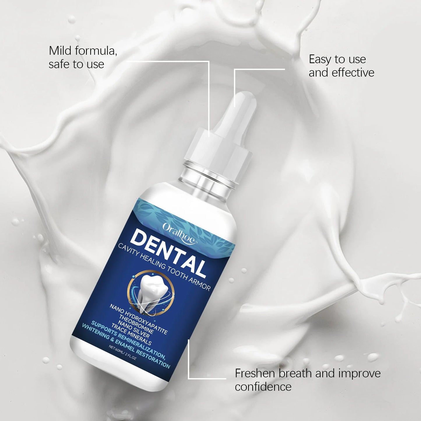 Teeth Brightening Oral Serum | Stain Removal & Gum Care 60ml