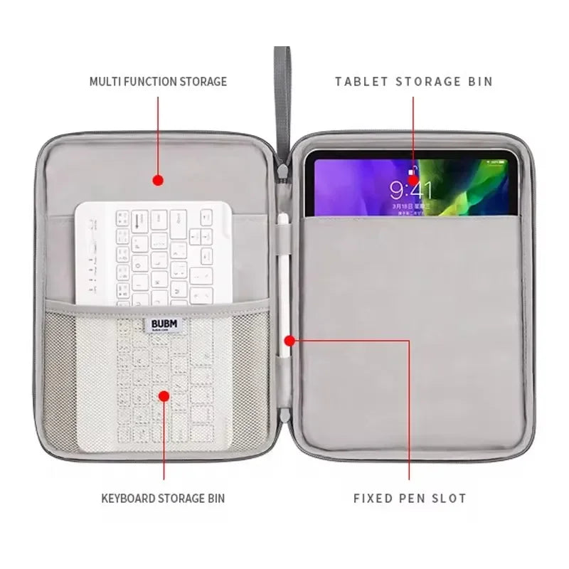 Solid Tablet Case For iPad Pro 12 9 11 13 inch Pouch iPad 10th 9th 8th 7th Generation Air 5 4 3 2021 2022 Waterproof Tablet Bag Peaceful Pleasures Health and Wellness
