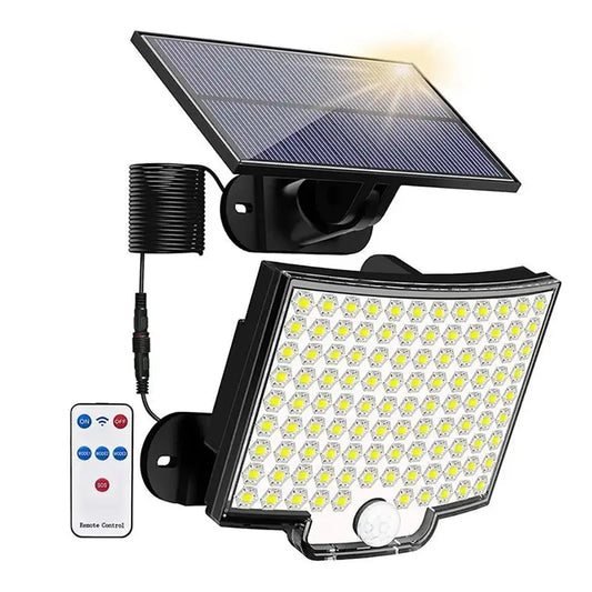 A36T-106 LED 3 Modes Solar Light Street Wall Lamp Sunlight PIR Motion Sensor Waterproof For Fence Street Garden Decor Peaceful Pleasures Health and Wellness Default Title