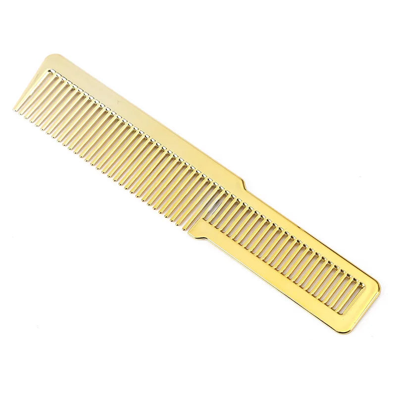 Salon Professional Electroplated Comb Barber Comb Stylist Styling Tool Accessories Salon Anti-static Hair Cut Comb Peaceful Pleasures Health and Wellness A