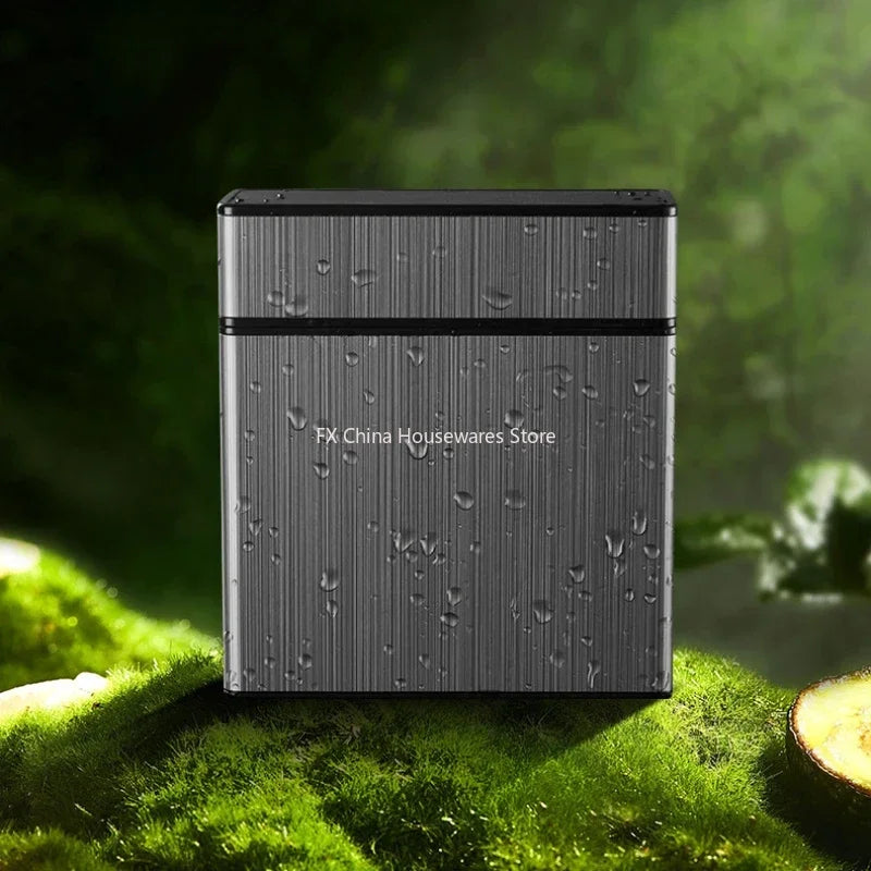 Large Capacity Cigarette Case Automatic Flip Cover Hold 40pcs Cigarettes Anti Pressure Portable Pocket Storage Box Smoking Tools Peaceful Pleasures Health and Wellness