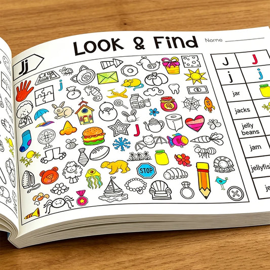 Object Finding Shape Recognition Activity Book Pages Creative Puzzle Peaceful Pleasures Health and Wellness