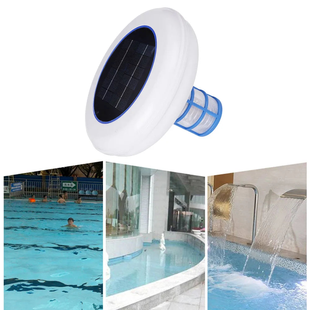Solar Pool-Ionizer Copper Silver Ion Swimming Pool Purifier Kills-Algae Pool Ionizer for Outdoor Replacement Solar Copper Anode Peaceful Pleasures Health and Wellness