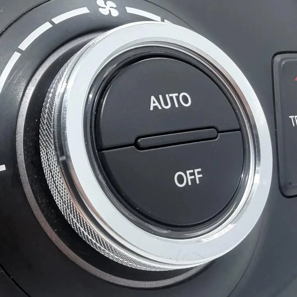 Dashbaord A/C Adjust Knob Decoration Ring Metal Trim Cover For Hyundai Ix45 2013-2017 Car Interior Accessories Peaceful Pleasures Health and Wellness
