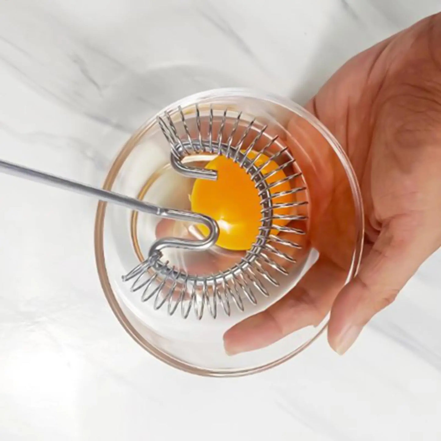 Stainless Steel Spiral Egg Whisk - Cooking Wire Beater for Mixing, Blending, Stirring, Whipping & Beating, for Kitchen Baking Peaceful Pleasures Health and Wellness China Mainland