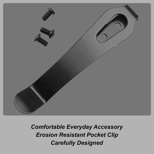 Deep Carry Pocket Clip Heavy Duty Tool Belt Clip Replacement Metal Buckle for Walking Running Climbing Hiking Backpacking Peaceful Pleasures Health and Wellness CN antique silver