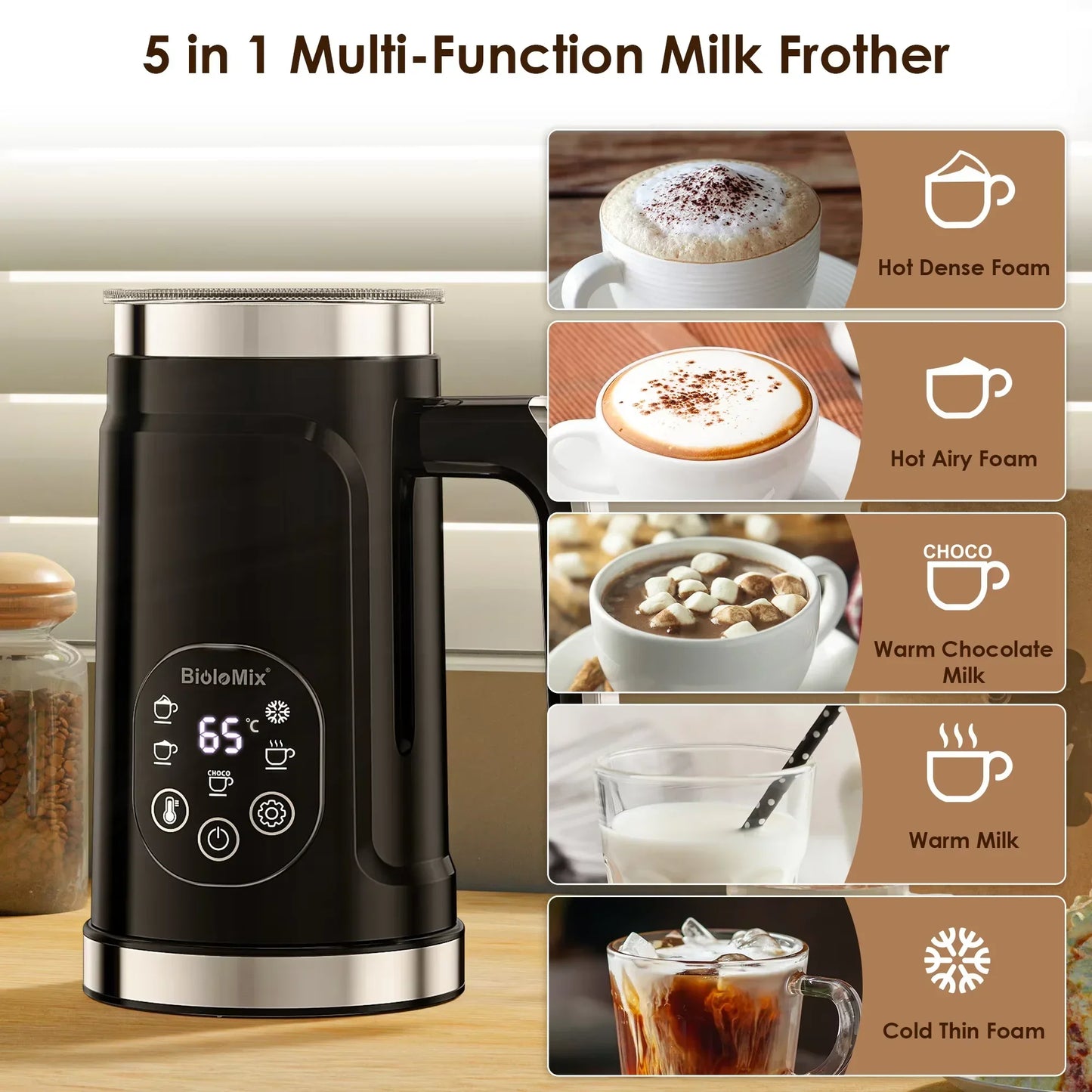 BioloMix Espresso Coffee Machine 2-in-1 Capsule Coffee Maker for Car & Home Camping - Compatible with Capsules & Ground Coffee Peaceful Pleasures Health and Wellness