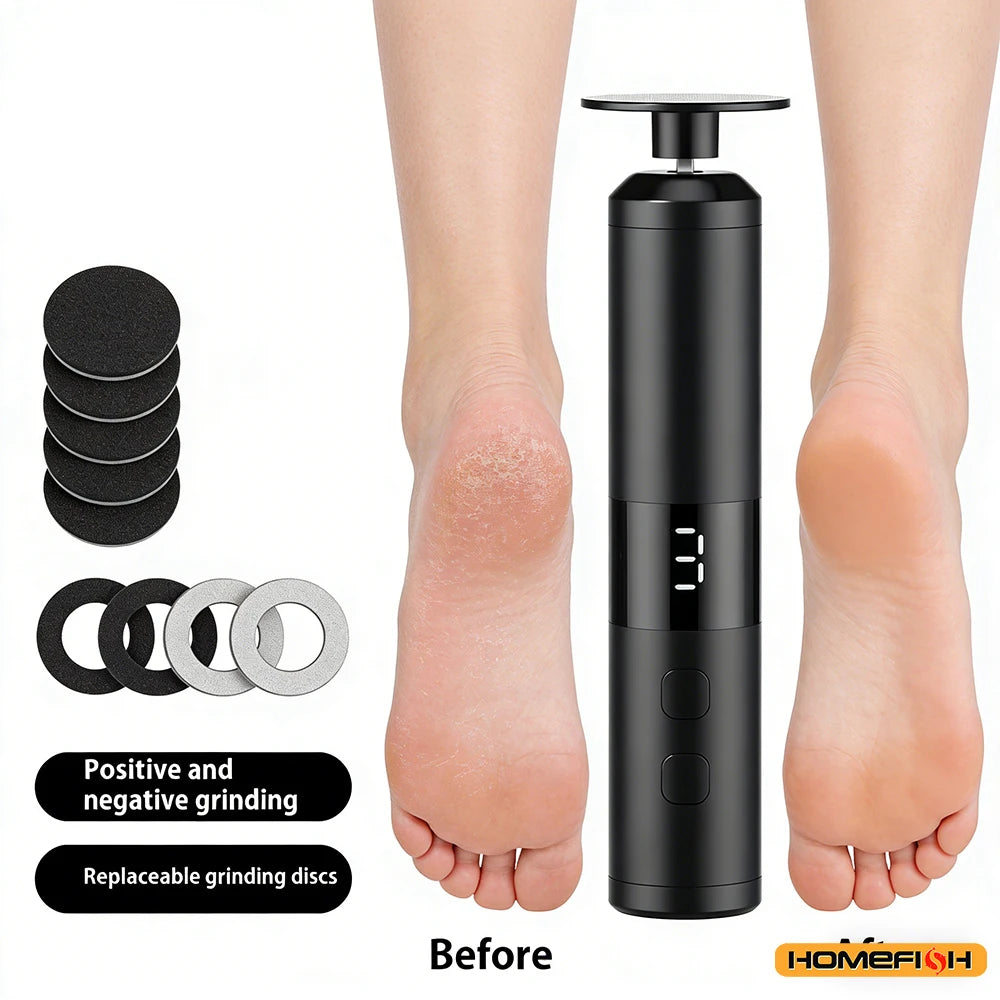 3-Speed LCD Electric Foot Callus Remover – Fast Charging, Hand & Foot Care Tool for Home Use Peaceful Pleasures Health and Wellness