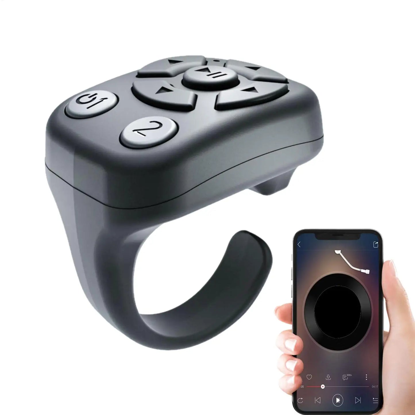 Bluetooth Scrolling Ring – Wireless Selfie & Presentation Clicker Peaceful Pleasures Health and Wellness