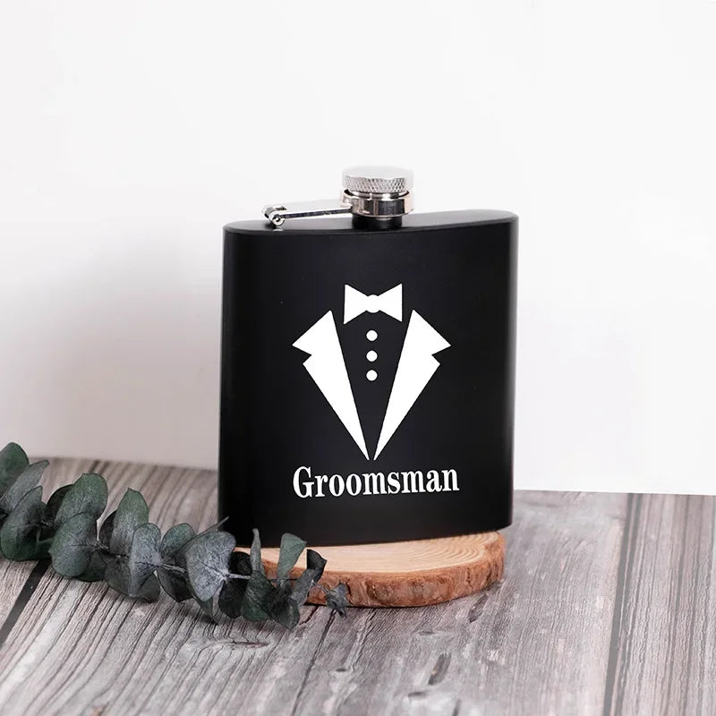 Father of the Bride Flask | Best Man Groomsman Wedding Gift Wedding Party Flask Peaceful Pleasures Health and Wellness groomsman