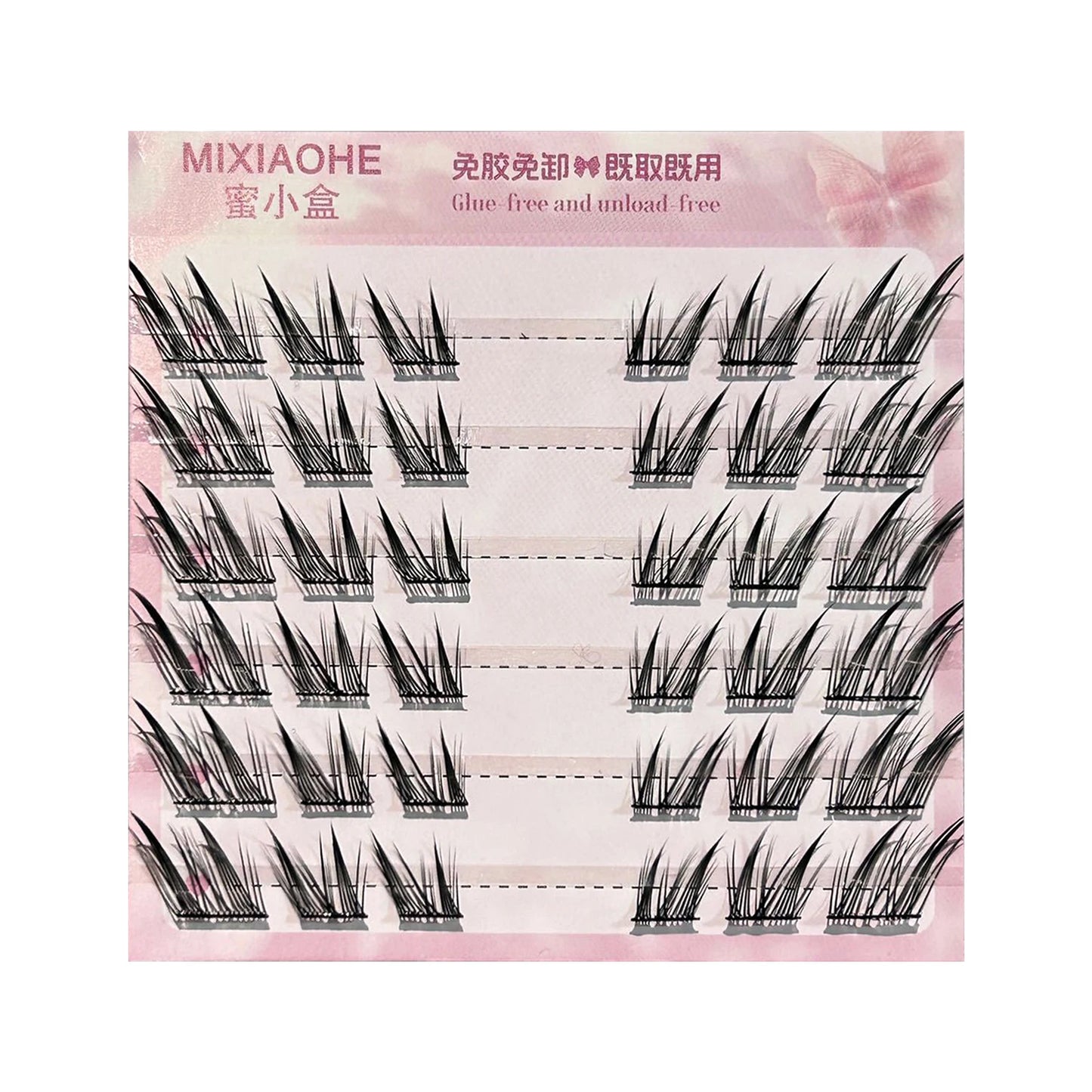 Korean Wispy Cluster Lash Extensions – Glue-Free Natural DIY