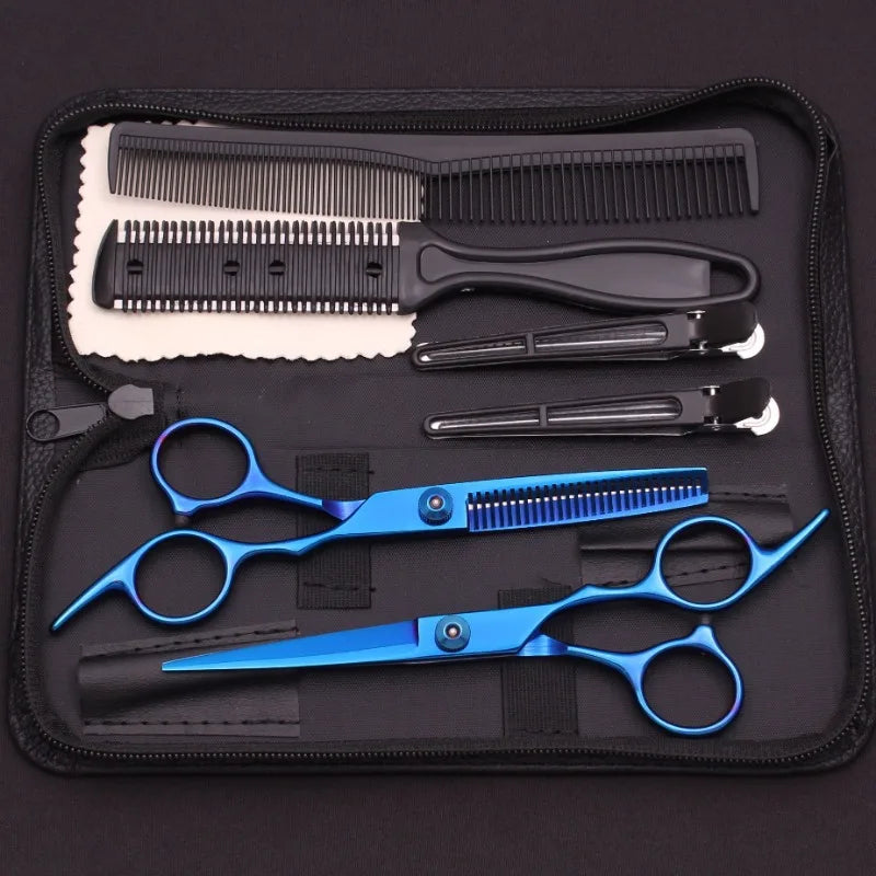 Hair Scissors 6" JP Stainless Hairdressing Scissors Barber Shop Hair Cutting Scissors Thinning Shears Haircut Set Dropshipping Peaceful Pleasures Health and Wellness