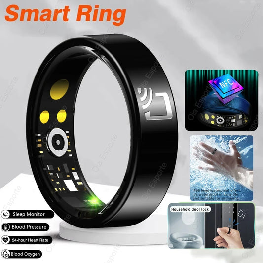 NFC Smart Ring 2025 – Heart Rate, SpO2 & Sleep Tracker Smart Health Ring Oasis Select