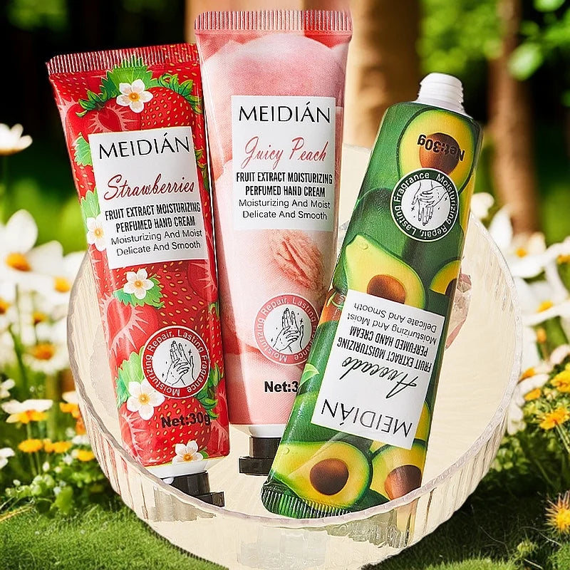5-Piece Fruit Scented Hand Cream Set – Moisturizing Hand Care