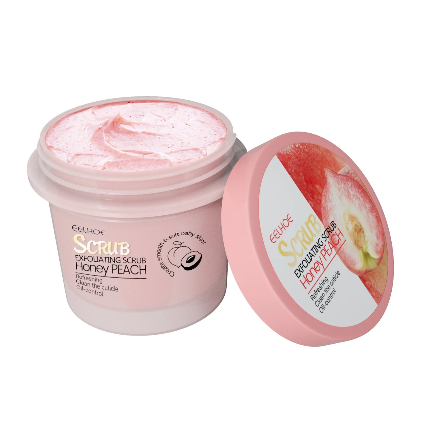 Honey Peach Body Scrub – Exfoliating & Moisturizing Cream