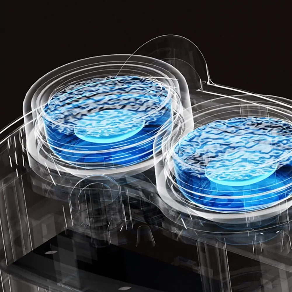 Portable High-Frequency Vibration Contact Lens Cleaner Case