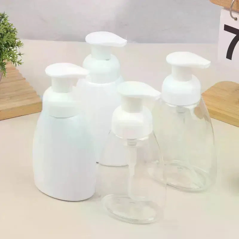 250/300ml Plastic Foaming Bottle Soap Mousses Liquid Dispenser Froth Shampoo Lotion Shower Gel Foam Pump Cosmetic Empty Bottles Peaceful Pleasures Health and Wellness