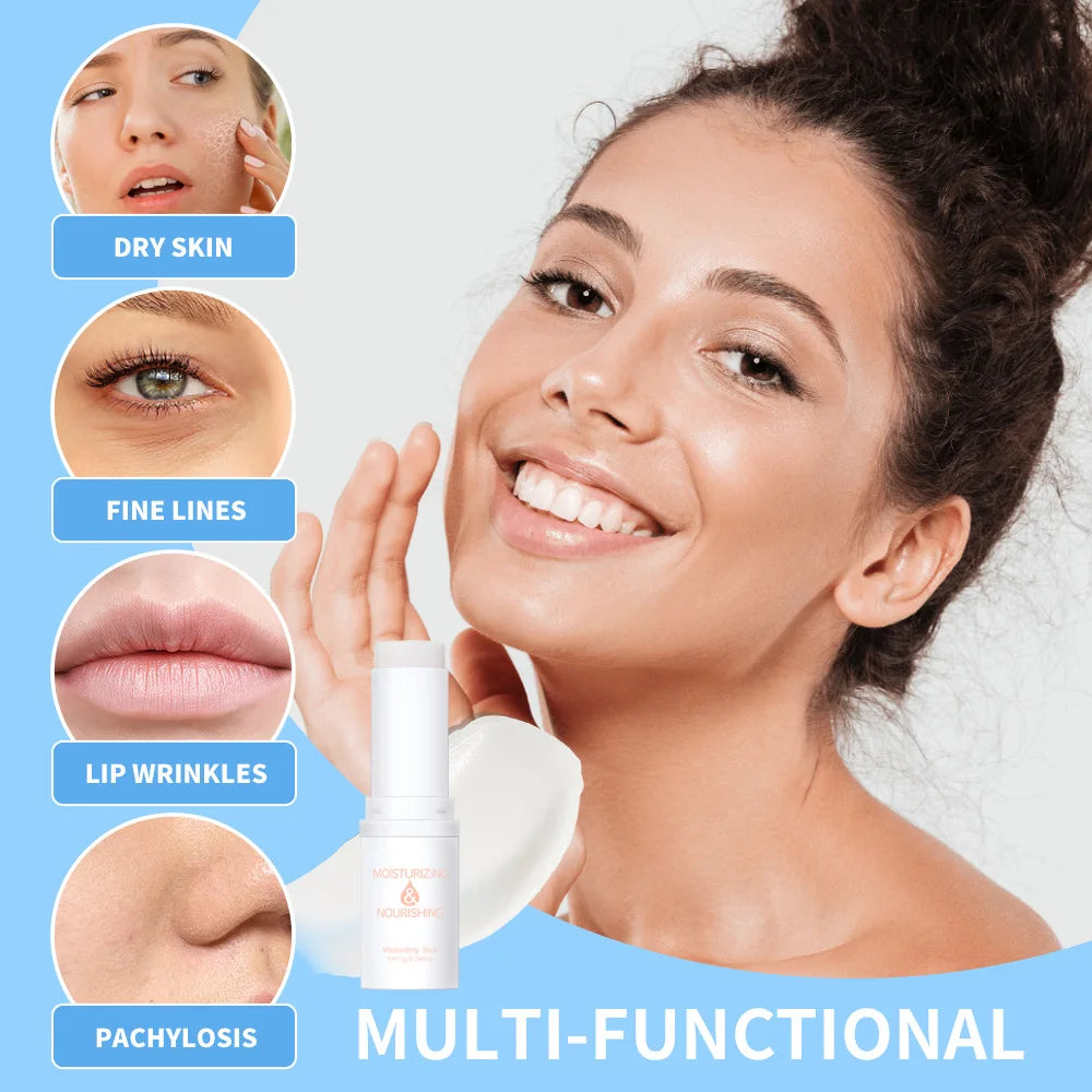 Ice Cool Moisturizing Face Stick – Eyes, Lips & Skin Hydration Face Moisturizer Stick Peaceful Pleasures Health and Wellness