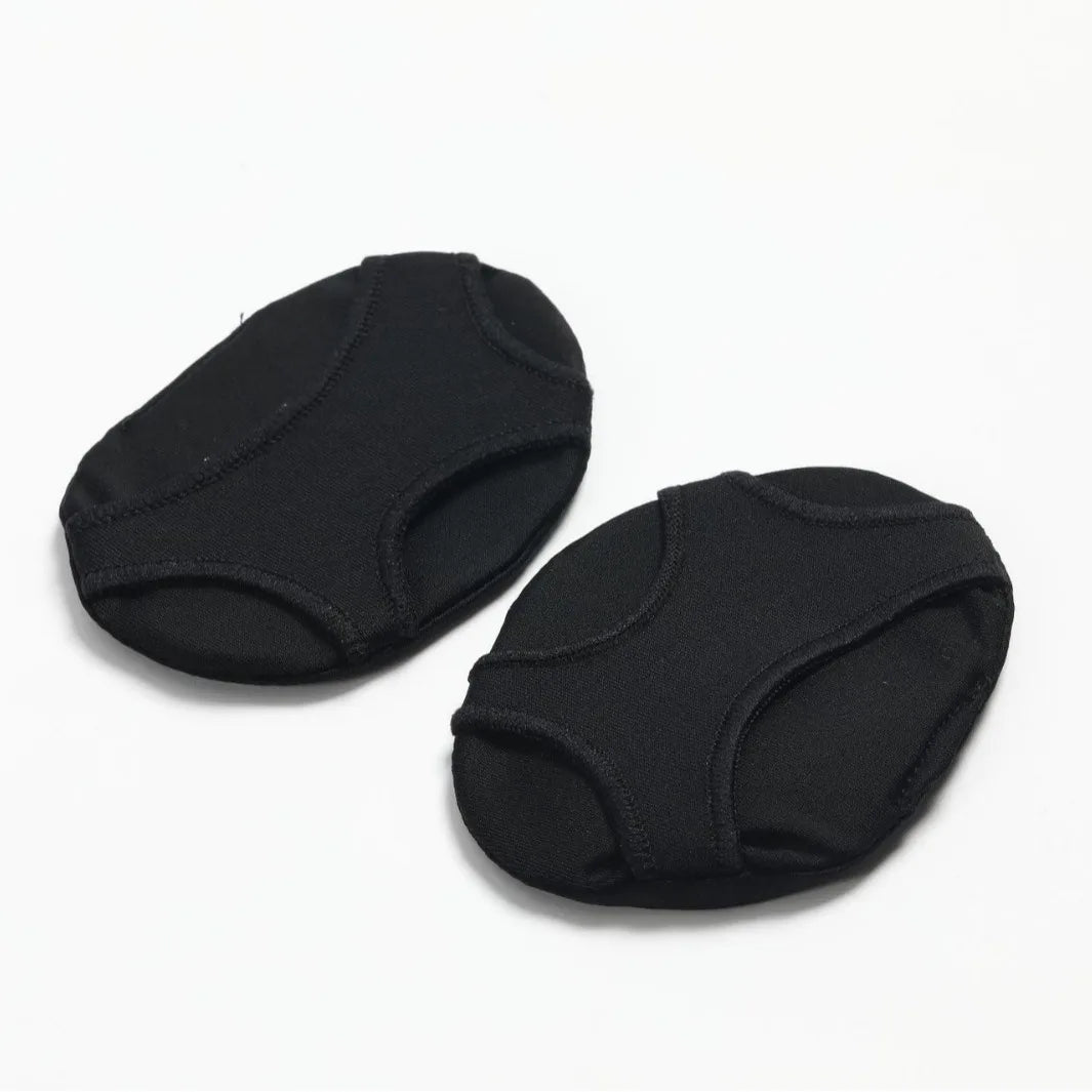 Forefoot Gel Pads Silicone Insoles for Shoes Metatarsal Pad Foot Breathable Shock Absorption Women Feet Pain Relief Shoe Cushion Peaceful Pleasures Health and Wellness L-Black