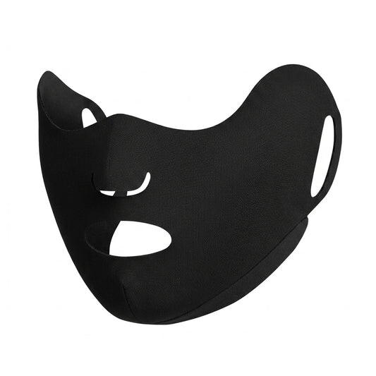 Sun-Protection Mask UPF50+ Breathable Ice Silk Material for Outdoor Sports Peaceful Pleasures Health and Wellness black