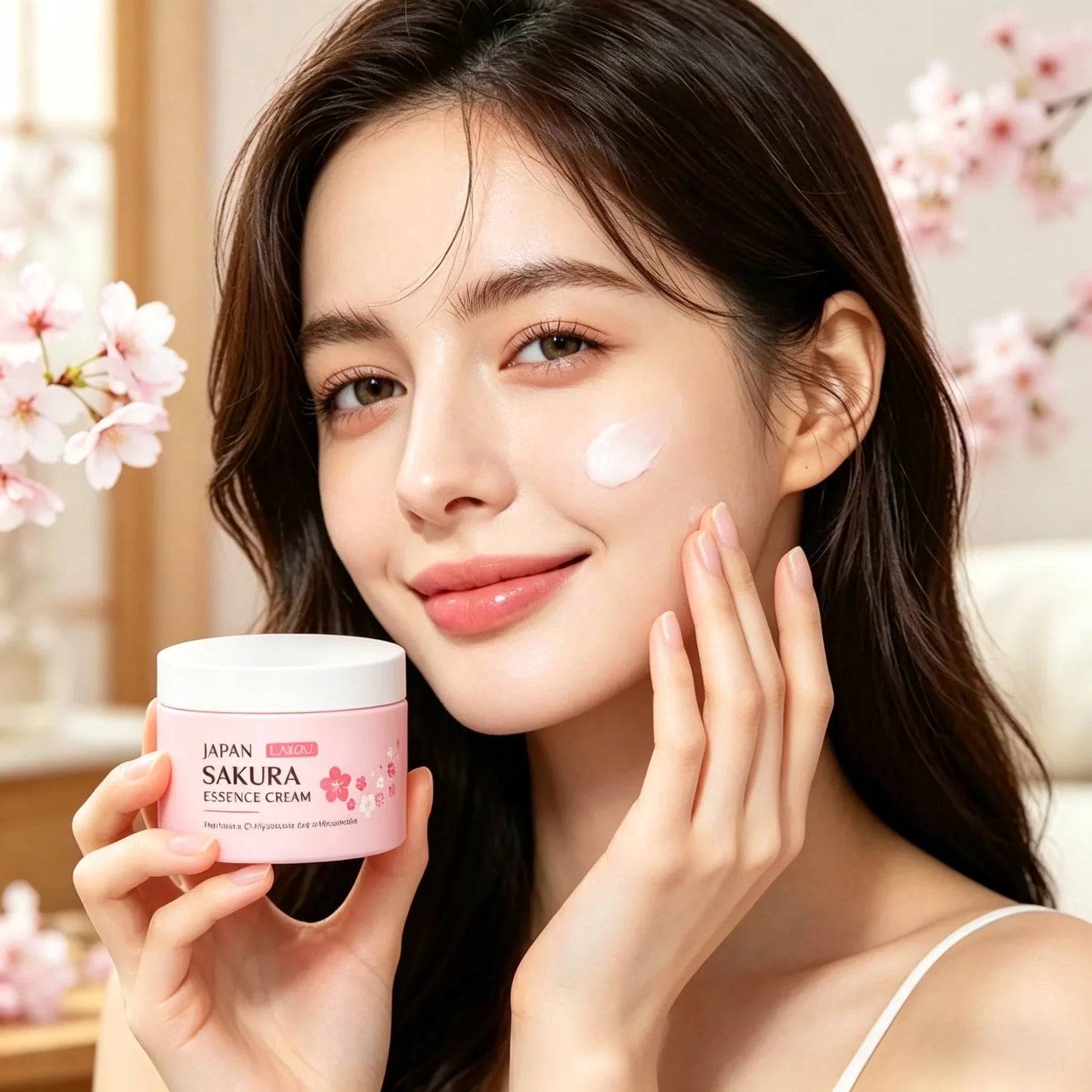 LAIKOU Sakura Essence Face Cream – Hydrating & Brightening