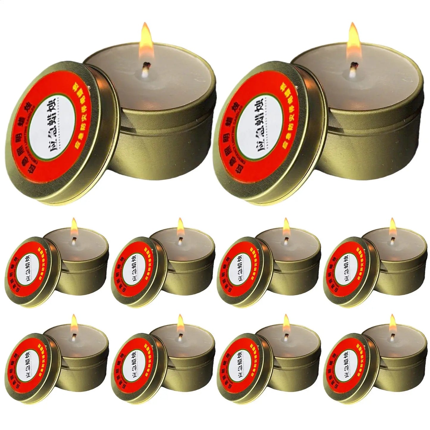 Emergency Survival Candles Windproof 10-Pack | Power Outage