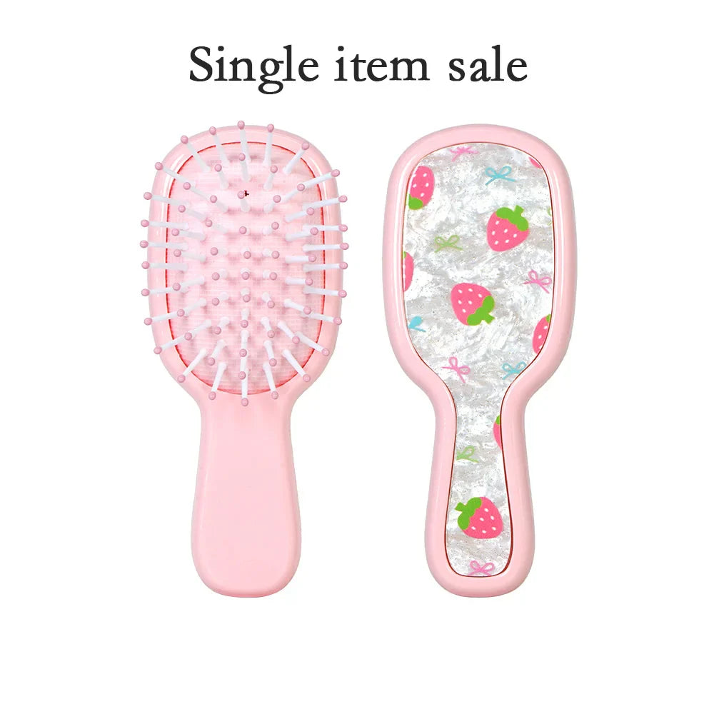Cute Cartoon Hair Detangling Brush – Cushion Comb for Women