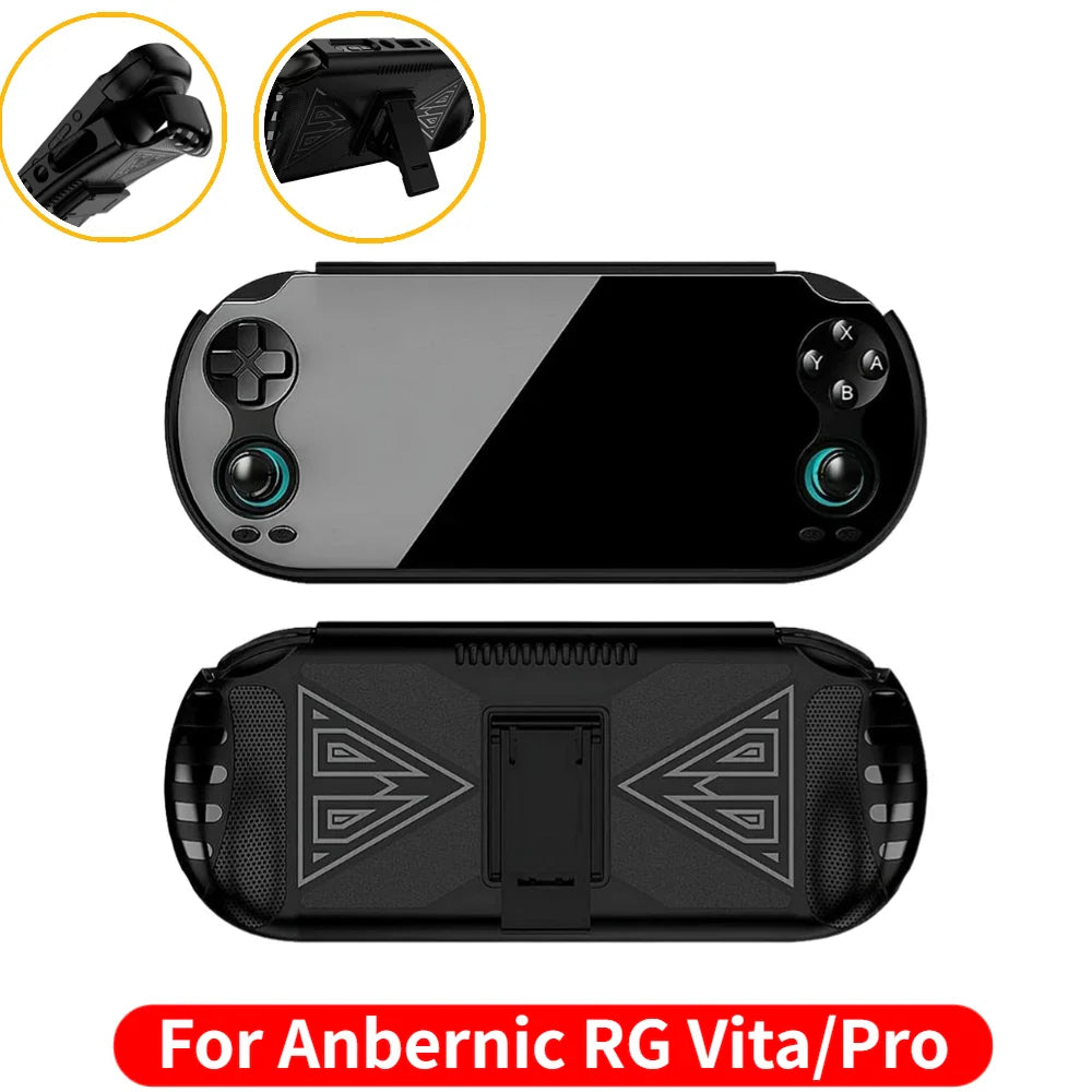 Anbernic RG Vita/Pro TPU Protective Case with Stand – Black