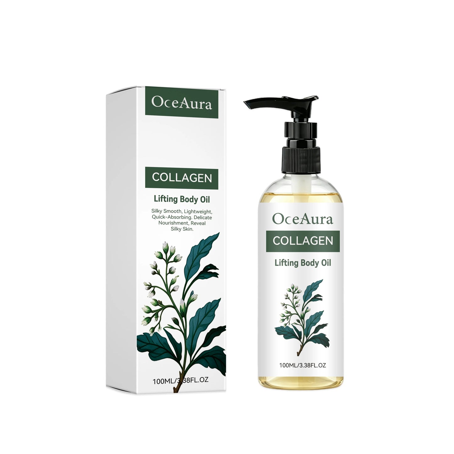 Collagen Lifting Body Oil – Firming & Hydrating Skin Care Peaceful Pleasures Health and Wellness 100ml Boxed