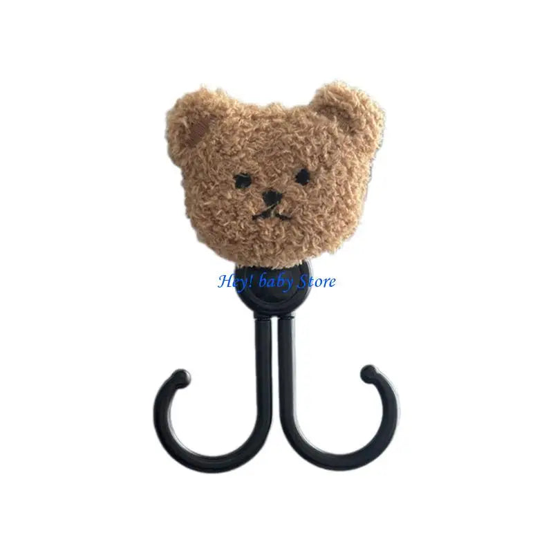 Cartoon Bear Stroller Double Hook Organizer | Pushchair Hanger