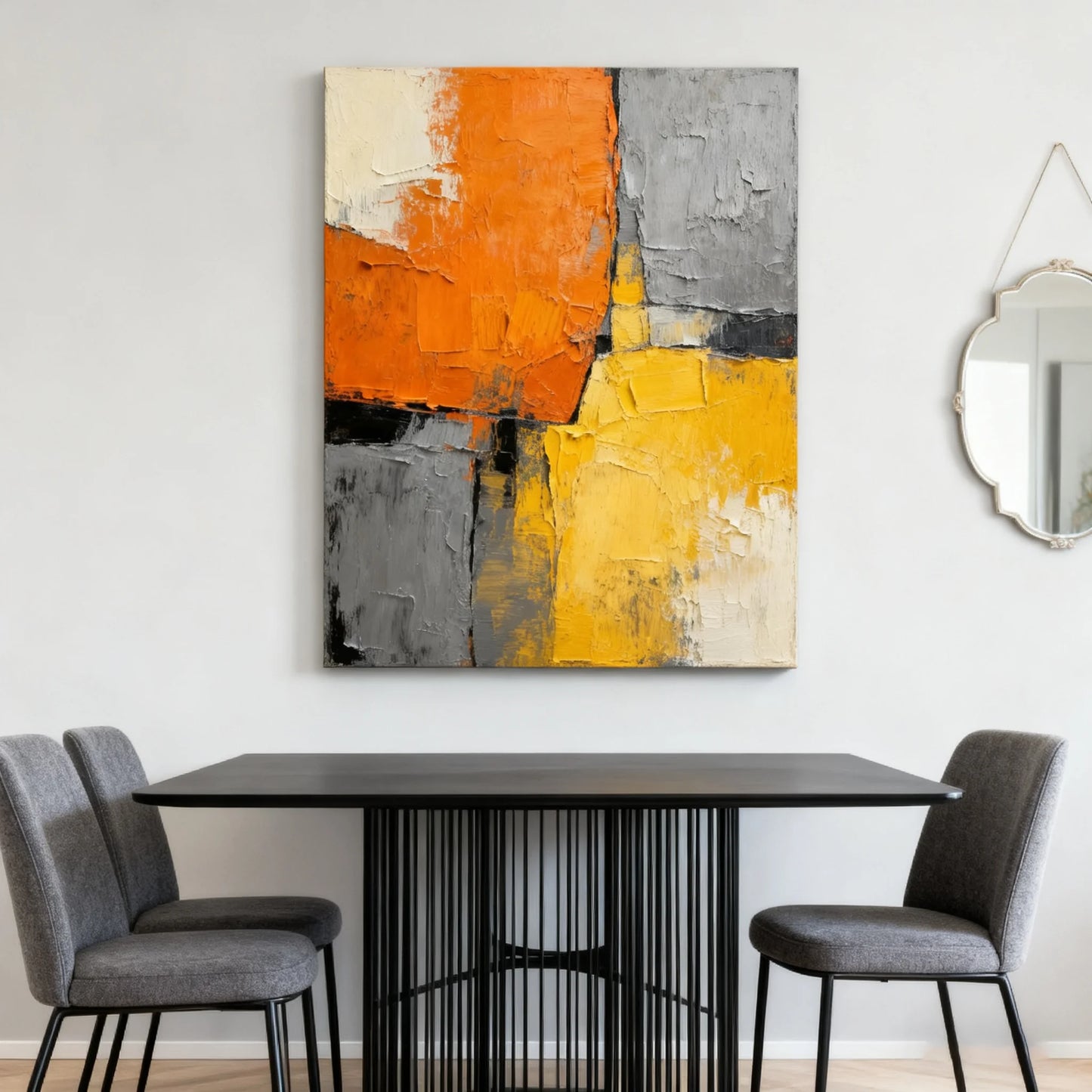 Abstract Texture Thick Painting Knife Painting Living Room Dining Room Kitchen Bedroom Mural Art Hand Painting Peaceful Pleasures Health and Wellness