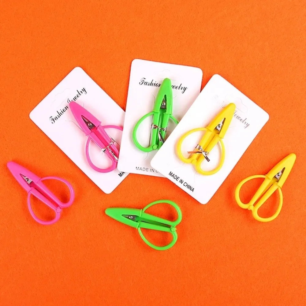 Mini Craft Scissors with Cover | Stainless Steel & Silicone Handle Craft Scissors Peaceful Pleasures Health and Wellness