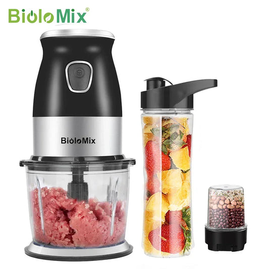 Biolomix 3-in-1 Personal Blender & Food Processor 500W Peaceful Pleasures Health and Wellness