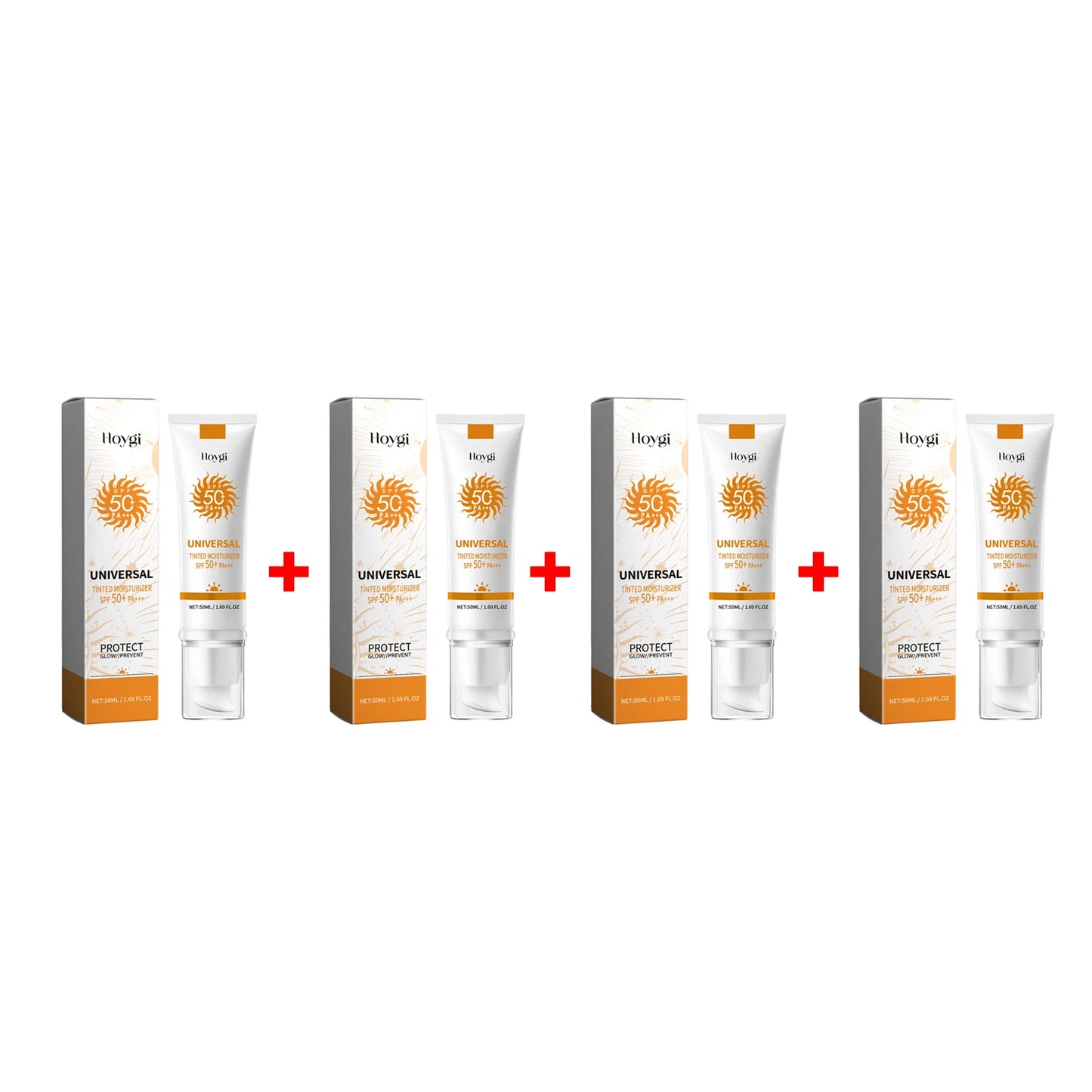 All in One Spf50 Sunscreen Brightening Foundation Cream Cover Anti UV Face Moisturizer Isolation Bleaching Sunscreen Lotion 50ml Peaceful Pleasures Health and Wellness 4 X 50ml boxed
