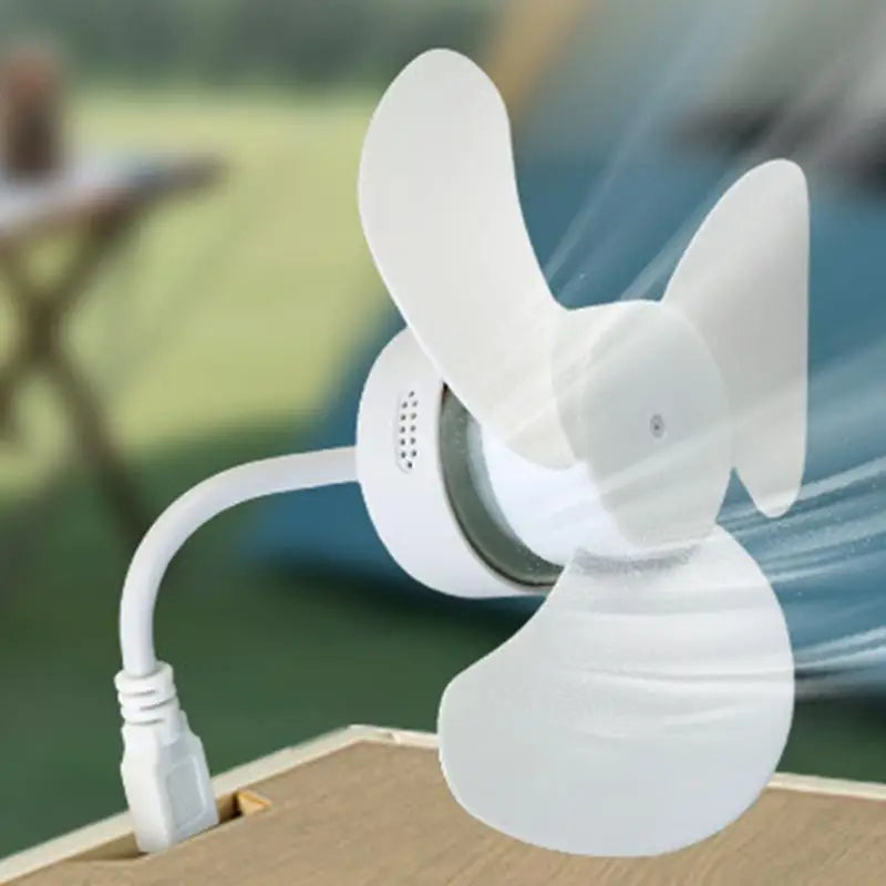 Portable Fan USB Personal Portable Airflow 5V Powerful Silent Personal Fan With Portable Airflow For Camping Bedroom Traveling Peaceful Pleasures Health and Wellness